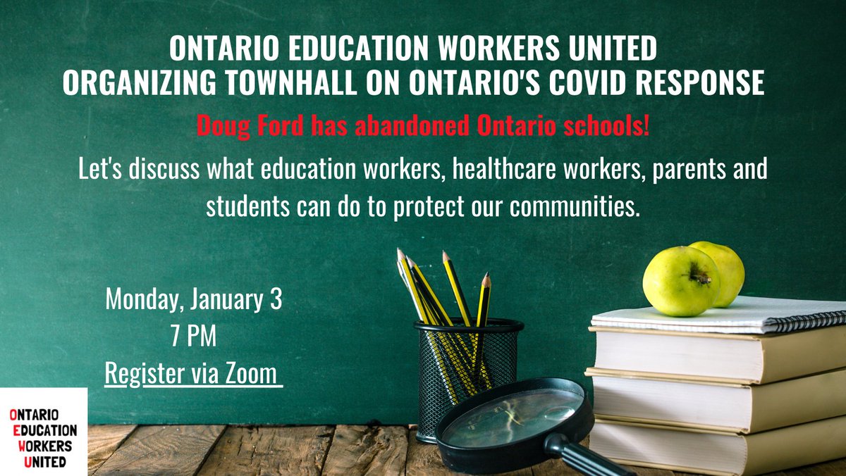 Happening now: Click the link to watch
fb.watch/ajkUMvelE1/
Live town hall on the Covid reality in Ontario. Hearing from educators, parents and health care workers

#Onted #OnPoli #COVID19Ontario