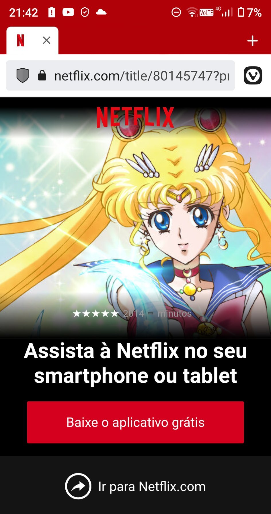 Letícia⭐Cosmos¹² on X: Rumor ou real? Sailor Moon Crystal começou a  aparecer no catálogo da Netflix Brasil! Ainda não há anúncio oficial ou  notícias sobre dublagem, mas o mesmo aconteceu alguns meses