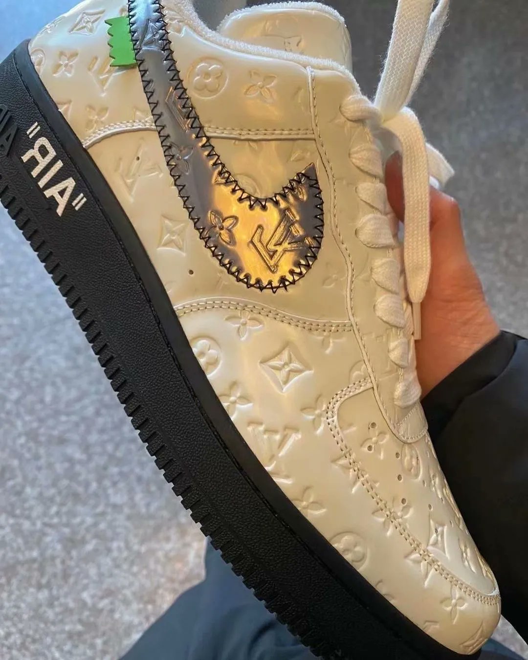 JustFreshKicks on X: Louis Vuitton x Nike Air Force 1 “Triple