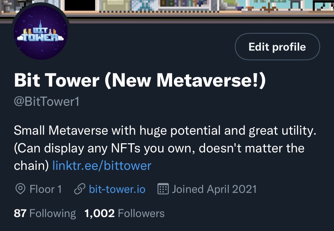 Thank you to everyone for 1k followers! We’ve grown tremendously the past week and would like to thank each and every one of you for following! Also a reminder to check out our Discord to stay posted on the project, I’m going to do a short Q&amp;A tonight for anyone that’s interested
