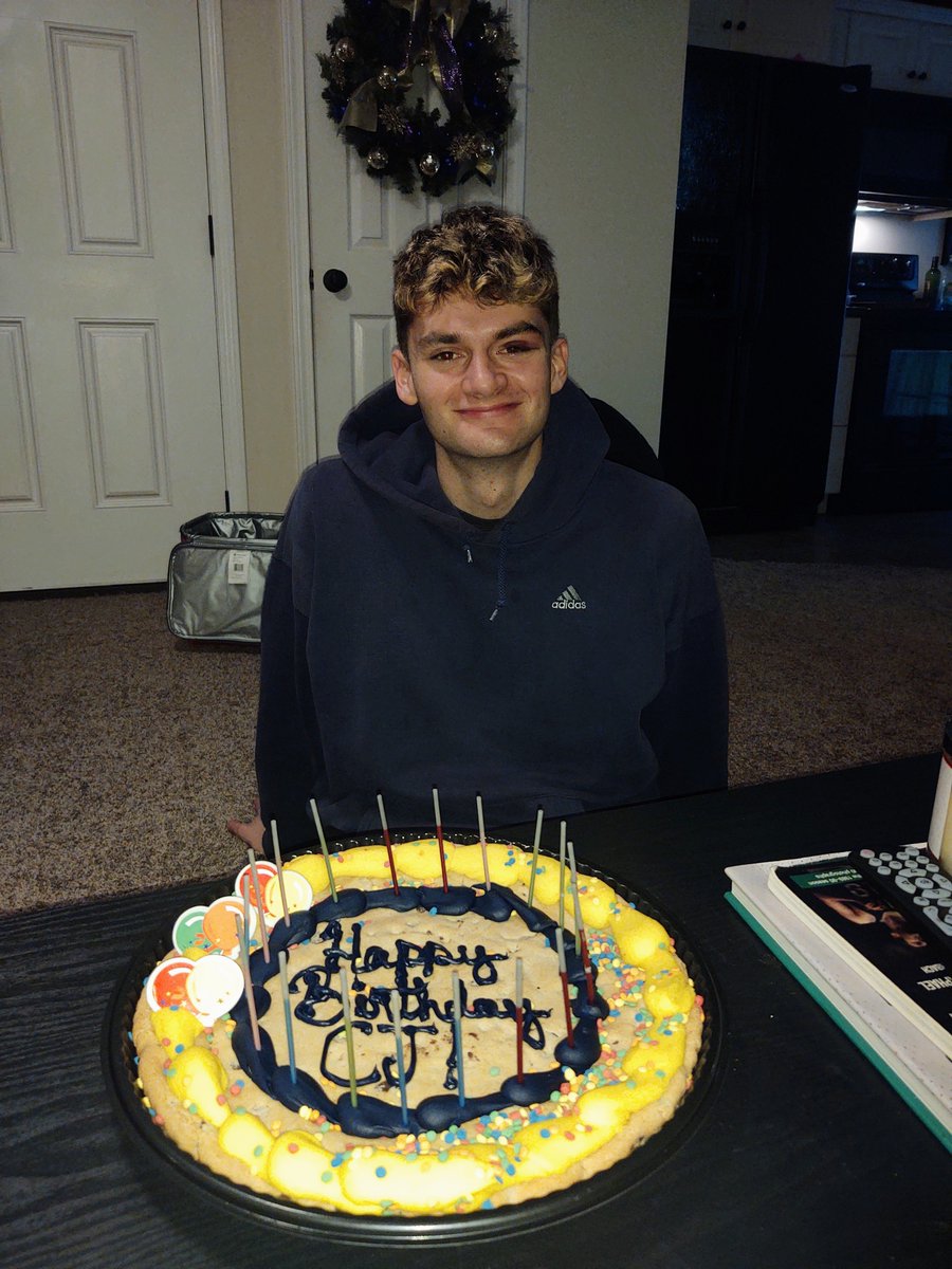 JGElmore10's tweet photo. Happy Birthday CJ! This guy makes me so proud! His body and luck have taken a beating this year....Stitches &amp; head blow for New Years🤦😩- but he inspires me daily! Love you! https://t.co/FIeBjFfmnf