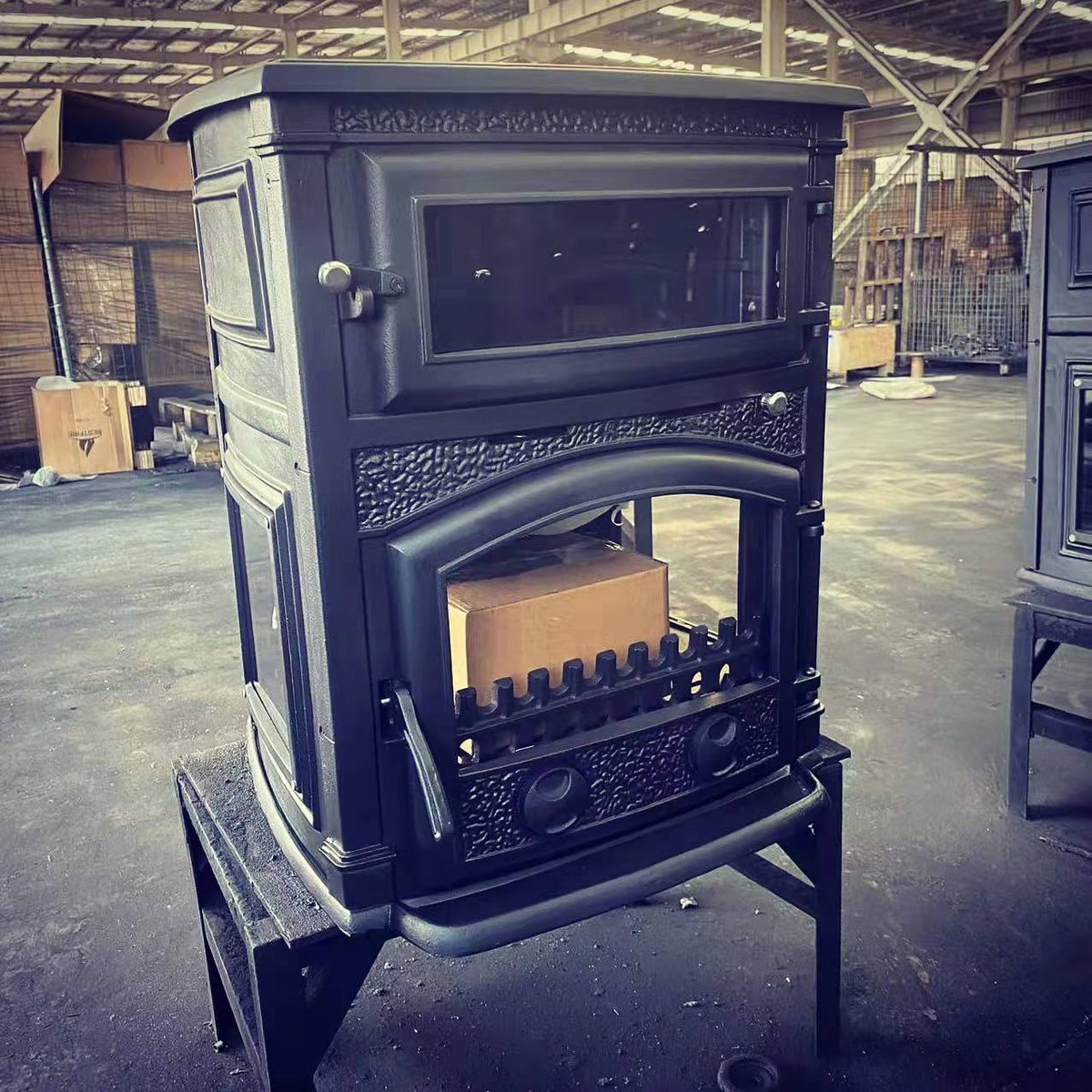 A beautiful cooking stove with Pizza oven, which  can meet your cooking and heating needs. #woodworking   #cookingshow  #stove