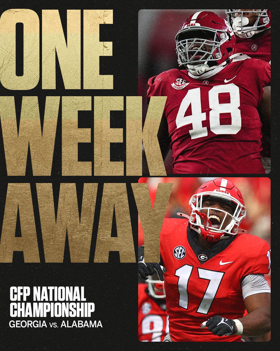 SECNetwork's tweet photo. CAN'T WAIT‼️

#NationalChampionship https://t.co/ZUqkPKkBGS