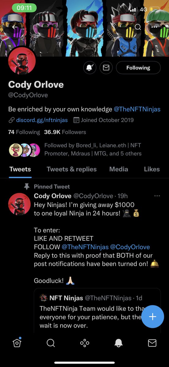 iccasan1's tweet photo. @TheNFTNinjas LFG🥷🥷🥷 https://t.co/SVyxxN39LC