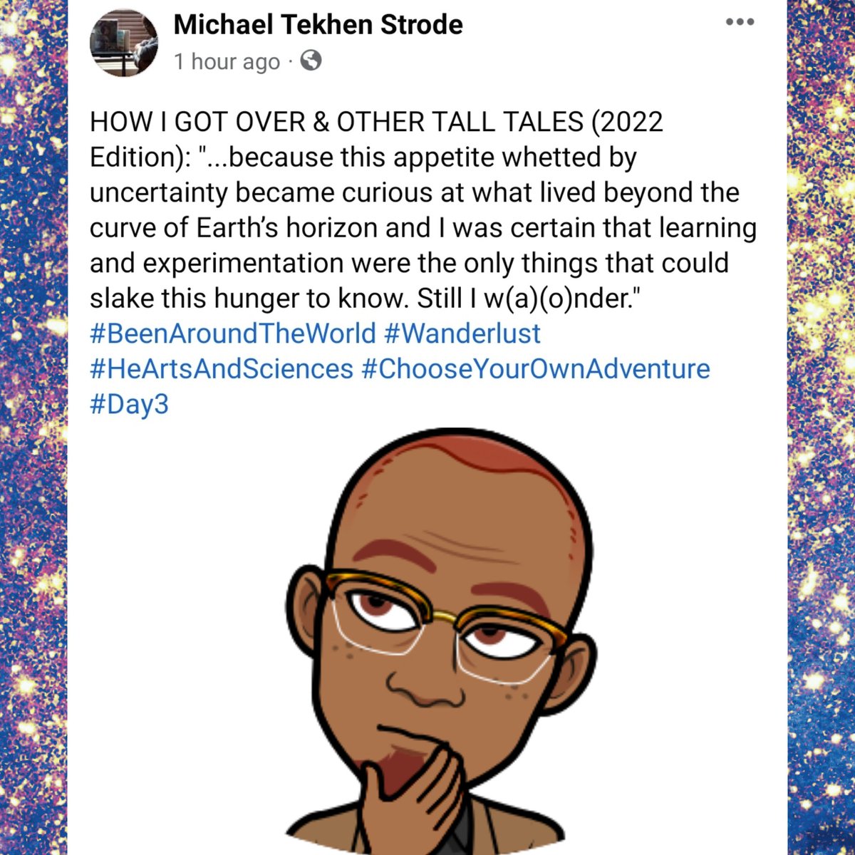 aomuse's tweet photo. HOW I GOT OVER &amp; OTHER TALL TALES (2022 Edition): Day 3 of 365

#HowIGotOver #BeenAroundTheWorld #Wanderlust #HeArtsAndSciences #ChooseYourOwnAdventure https://t.co/P88U5Q1rBg