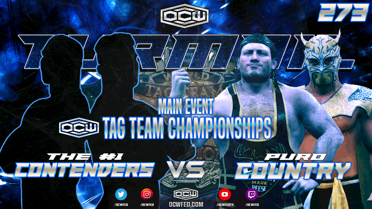 ocwfed's tweet image. Let's GET IT TURMOIL SEASON PREMIERE!

OCW Turmoil 273 Card bit.ly/Turmoil273Card
7PM EST
youtube.com/ocwfedtv
twitch.tv/ocwfed

#ocwfed #MondayMotivation #WWERaw #WWE2k22 #WWE2K19 #WeArePvp #YouTube