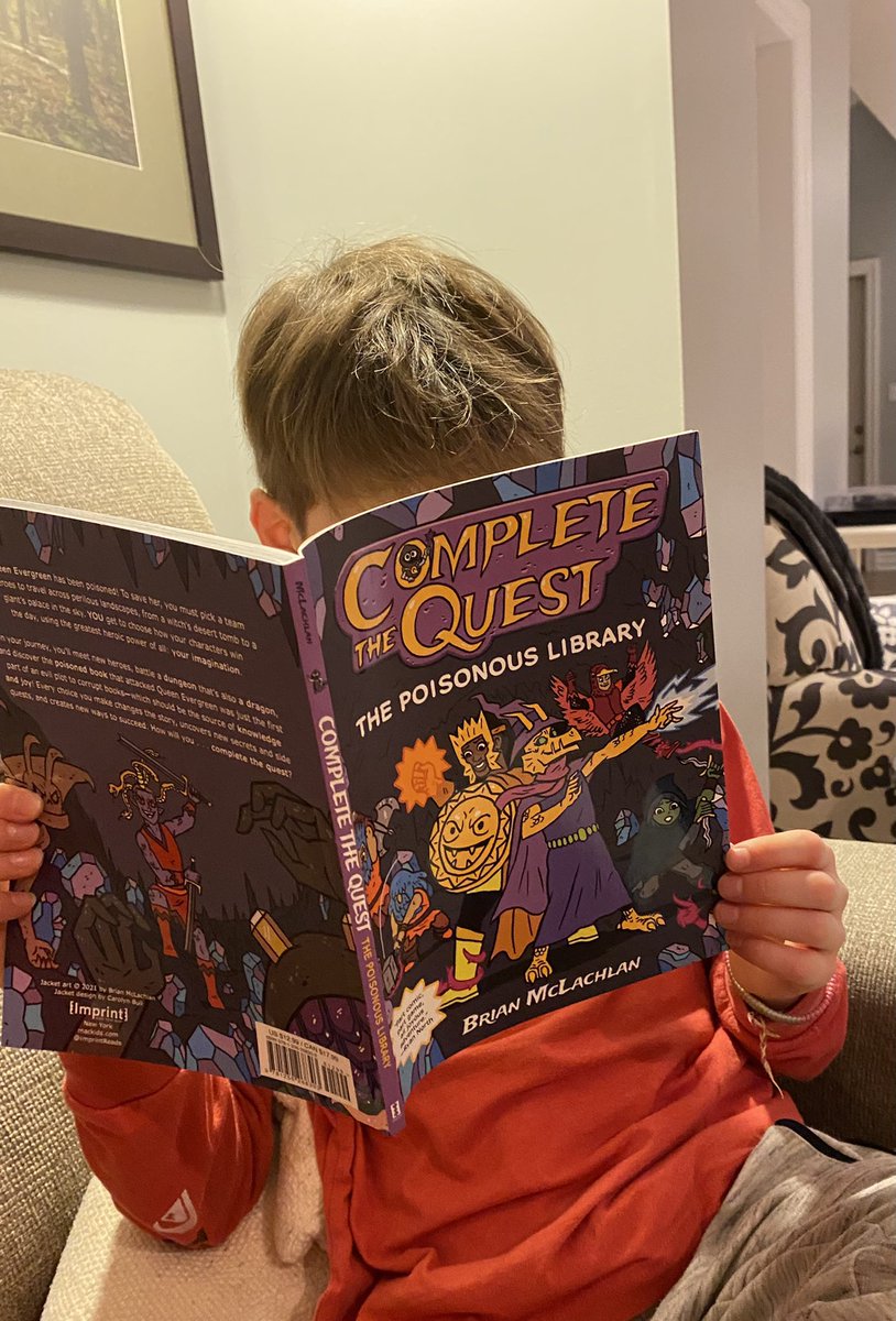 kelly_sergi's tweet photo. Check out this new choose your own adventure book.  My kid is loving it.  We hope Brian has more on the way! @McLachlanBrian https://t.co/tcDmsrkYNI