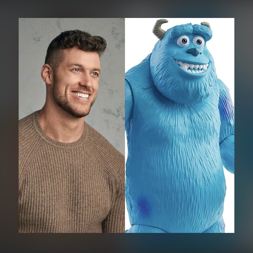 HWarnert's tweet photo. Does anyone else think Clayton looks like Sulley? @ChicksInTheOff https://t.co/c57Z0l2UMC