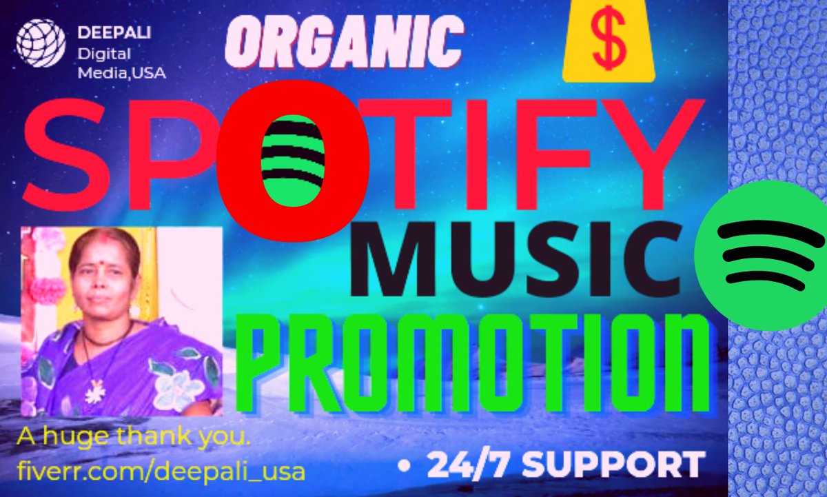 Deepali Sarker (@deepalisarker) on Twitter photo I will promote your Spotify music to grow your fanbase organically.
Hire me!!
My service link : fiverr.com/share/Adr0BP
Email : deepalisarker@gmail.com I will promote your Spotify music to grow your fanbase organically.
Hire me!!
My service link : fiverr.com/share/Adr0BP
Email : deepalisarker@gmail.com