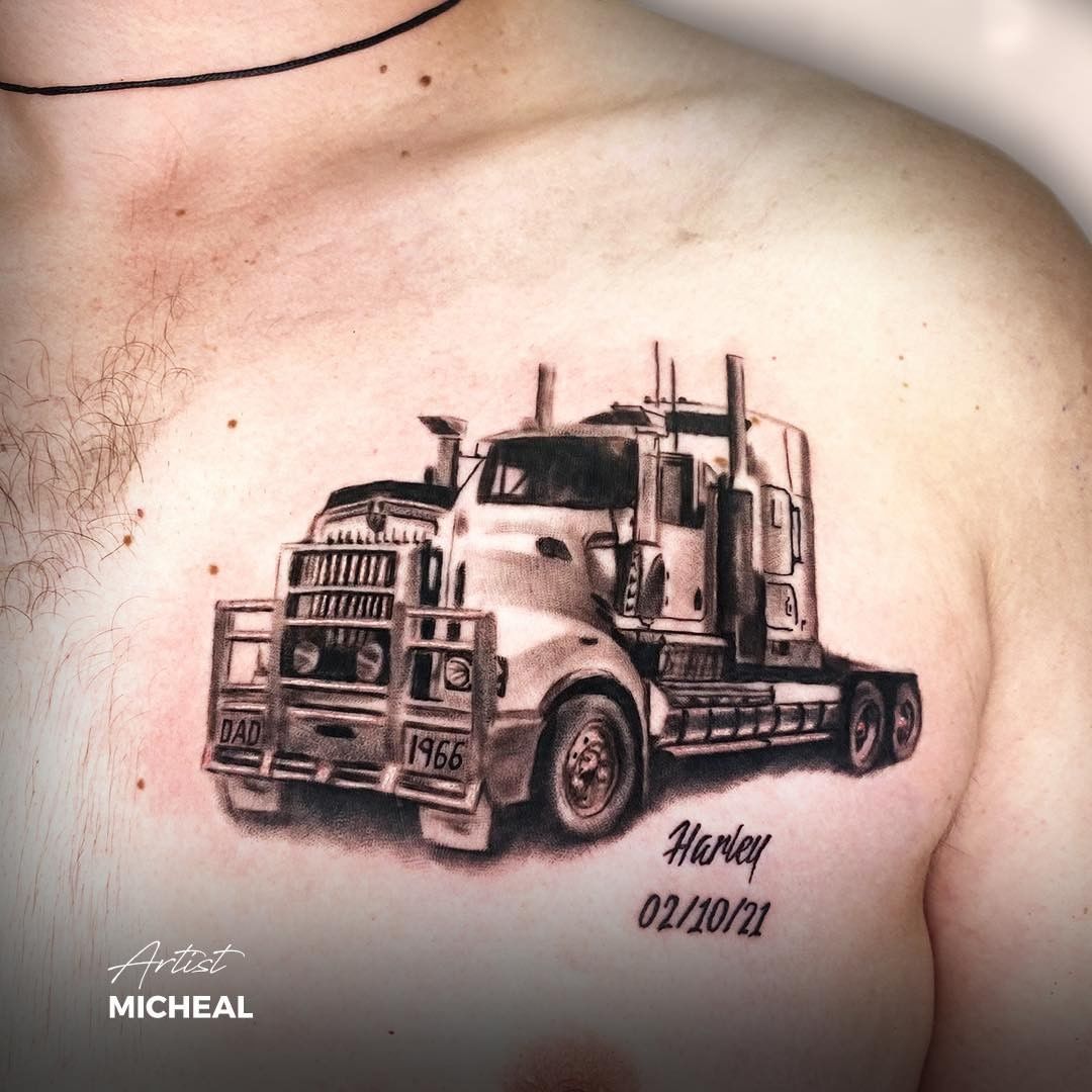 18 Wheel Beauties Truck Tattoos