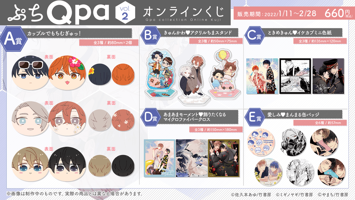 販売開始 ／ #ぷちQpaオンラインくじ 描き下ろしイラストも使用した