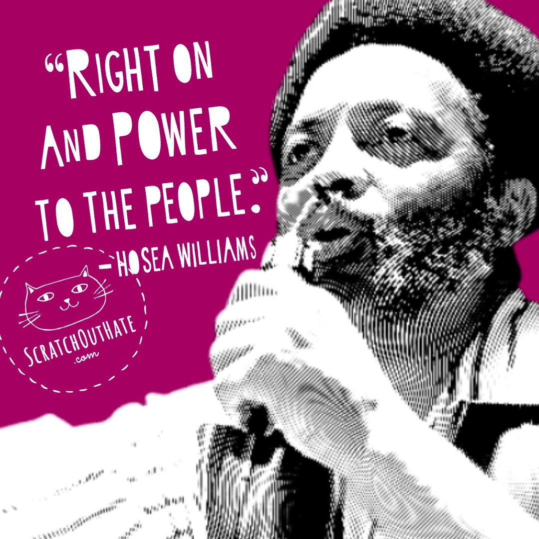 ScratchOutHate's tweet photo. POWER TO THE PEOPLE 🐾 〰️  On Jan 5th, #HoseaWilliams would have been 96 years old. Honor his legacy by urging your Senator to pass the Freedom to Vote Act &amp; the John Lewis Voting Rights Advancement Act. 🗳️  #RiseUpSpeakOut #SinceJan6 💗💗  https://t.co/C8Br3IW0L0 https://t.co/f7OivemvtD