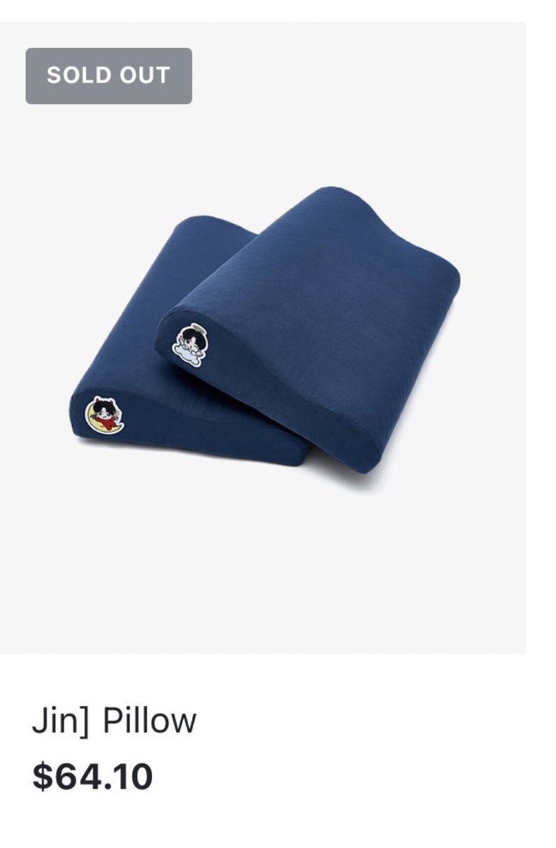 btsaresevennn's tweet photo. ¡Las almohadas ahora también están agotadas en la tienda global de Weverse!

MERCH BY JIN OUT NOW @BTS_twt
#BY_Jin #CollectionByJin #JinMerchStyle https://t.co/os0PGgQi5p