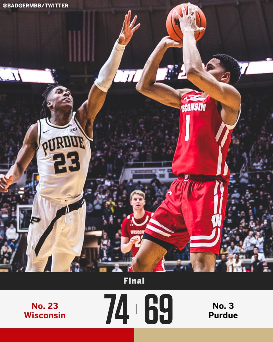 SportsCenter (@sportscenter) on Twitter photo Purdue goes down AGAIN‼️
@JonathanCDavis1 dropped a career-high 37 to help <a href="/BadgerMBB/">Wisconsin Basketball</a> knock off the Boilermakers 🔥 Purdue goes down AGAIN‼️
@JonathanCDavis1 dropped a career-high 37 to help <a href="/BadgerMBB/">Wisconsin Basketball</a> knock off the Boilermakers 🔥