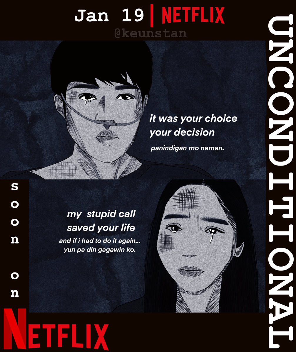 keunstan's tweet photo. Unconditional Poster fanart.
A story of four kids who will go adulting sooner than they expected.
Genre: Family Drama
Episodes: 10
Casts : @elijahcanlas_ #SharleneSanPedro #AngellieSanoy #JMCanlas
Sharlene San Pedro
@theideafirst_co
@Netflix_PH https://t.co/V6zg17eamn