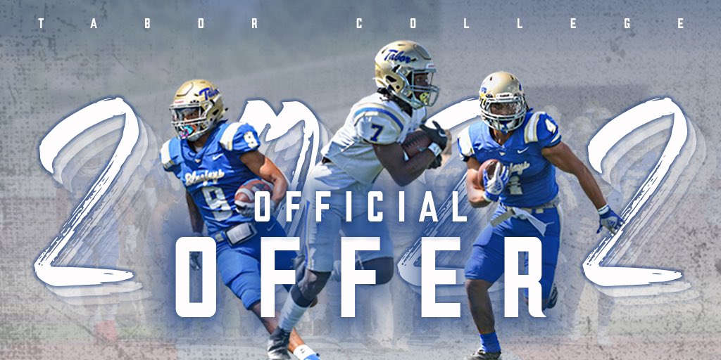 After great conversations with <a href="/CoachKoustmer/">Coach Koustmer</a> and other staff at <a href="/Tabor_Football/">Tabor Football</a>, I am blessed to receive another offer to continue my football career! #22JayStreet <a href="/RecruitMustang/">Mustang Football Recruiting</a> @TheCoachStrick <a href="/coachmac_/">Cody McDaniel</a>