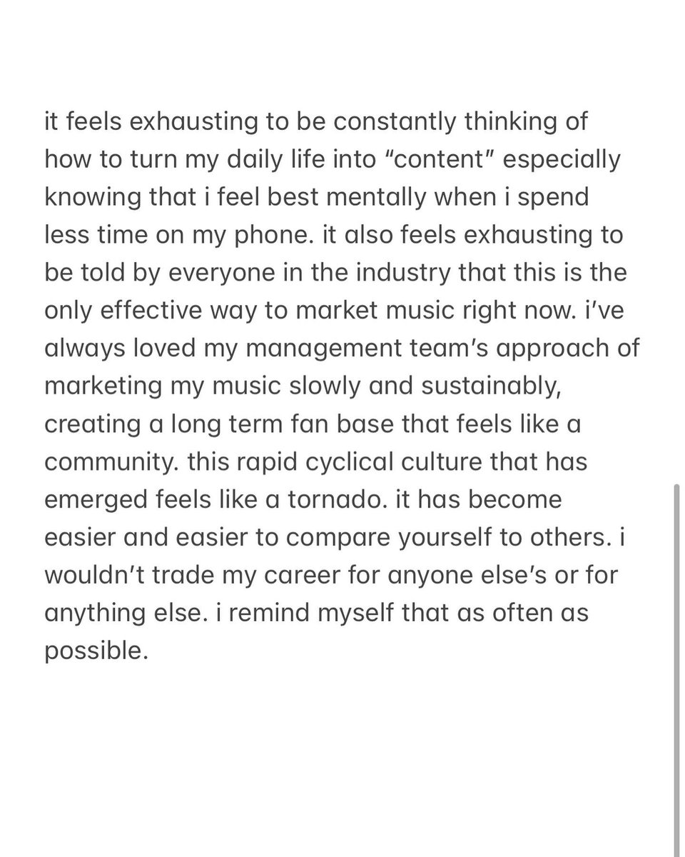 some thoughts. scary to post this but would rather be honest as i imagine this is something a lot of people might feel lately.