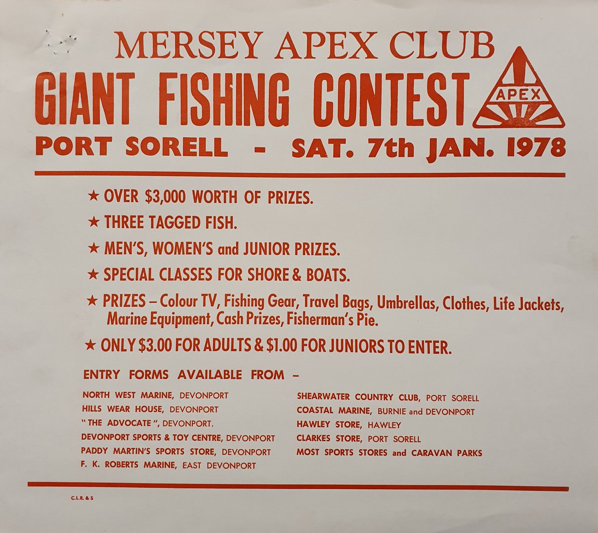 BassStraitMC's tweet photo. Today we continue with the wonderful #RichmondCollection.
The Port Sorell Giant Fishing Contest of 1978! Did you land a prize?
#localhistory #devonporttas https://t.co/Vn6oUTDC56