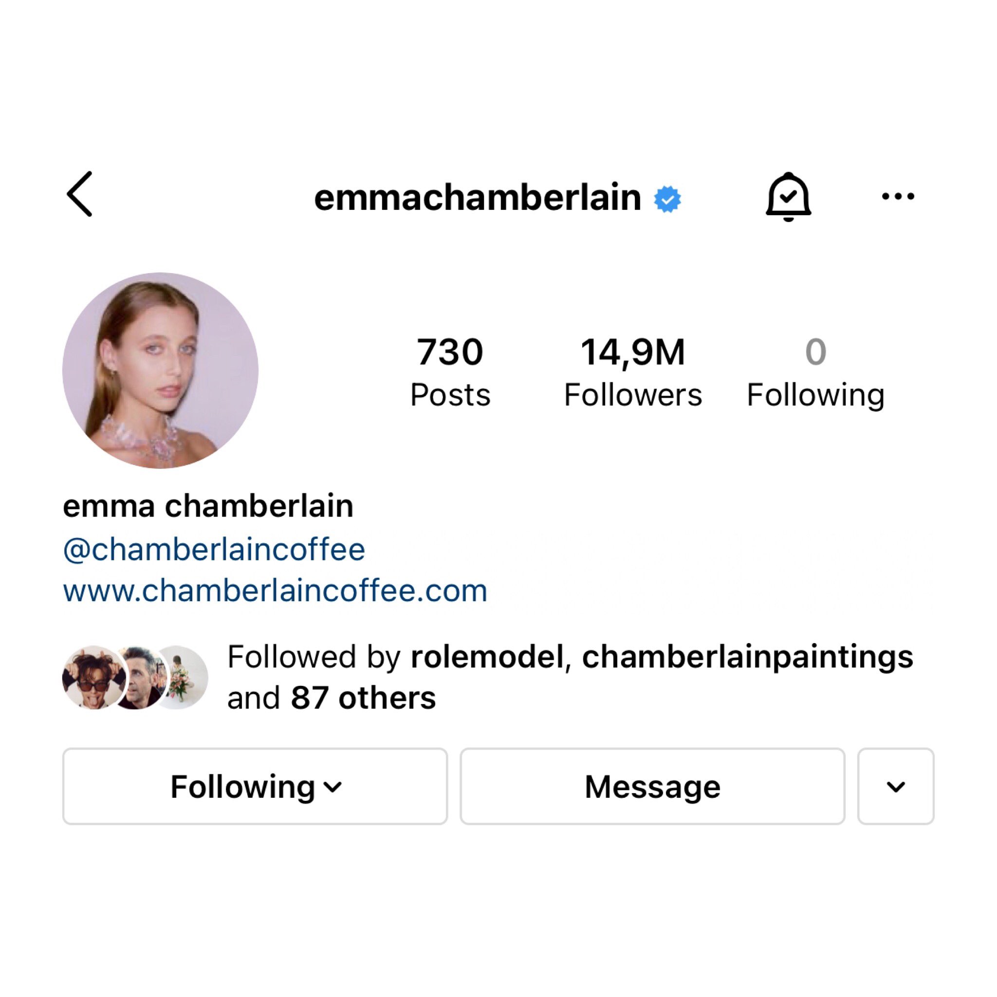 emma chamberlain access on Twitter