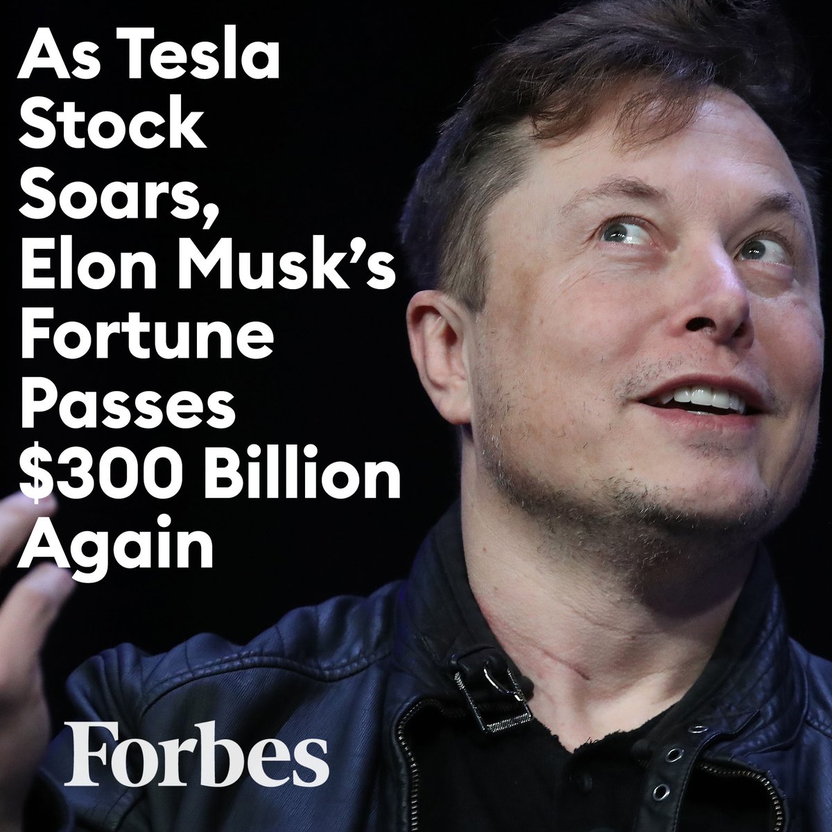 Elon Musk is starting the new year off strong. On Monday, the twitter-savvy mogul added $32.6 billion to his net worth. Musk’s fortune stands at $304.2 billion, Forbes estimates, once again putting him back above the $300 billion threshold. trib.al/6eaMDDz