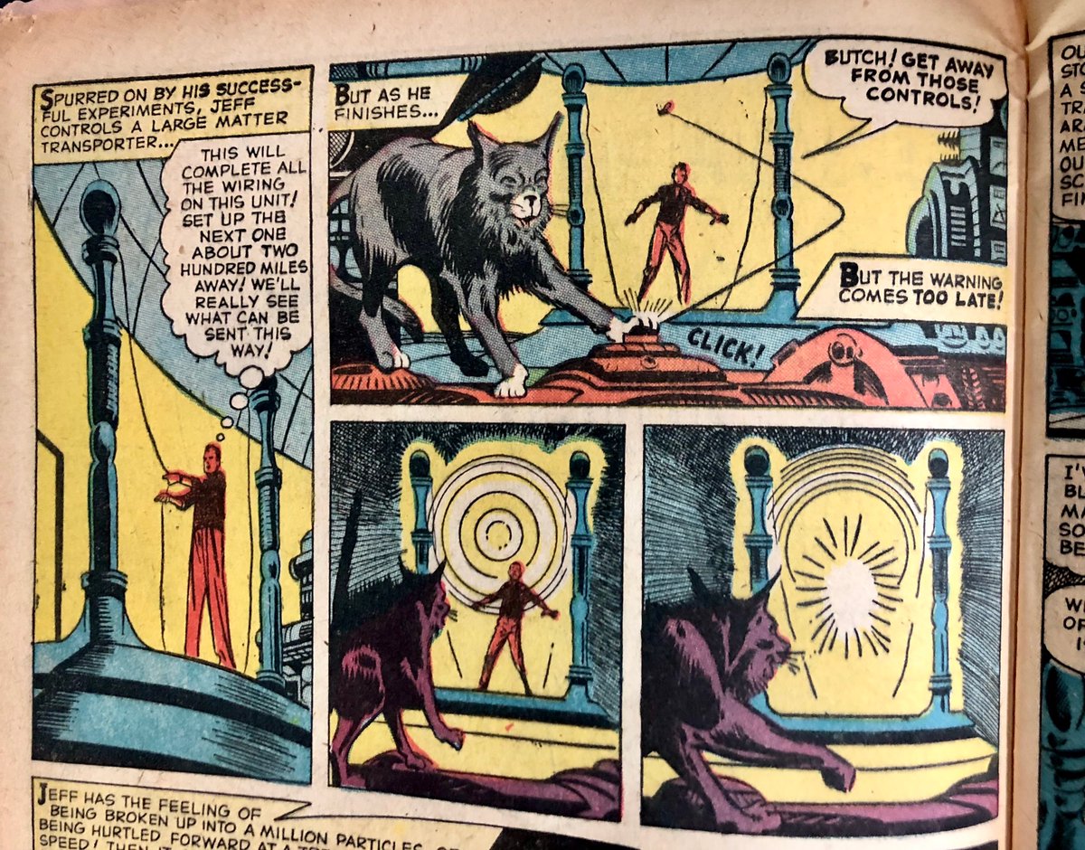 awardtour's tweet photo. CATS IN COMICS: “Trapped Between Two Worlds” by Steve Ditko
(in Strange Tales #67, February 1959) #catsincomics https://t.co/2ZYZloRy3R