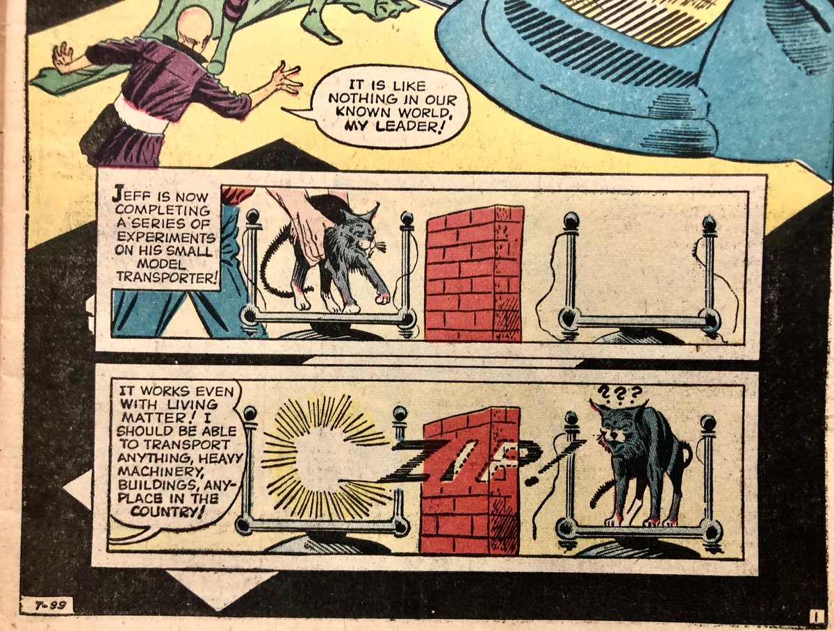 awardtour's tweet photo. CATS IN COMICS: “Trapped Between Two Worlds” by Steve Ditko
(in Strange Tales #67, February 1959) #catsincomics https://t.co/2ZYZloRy3R