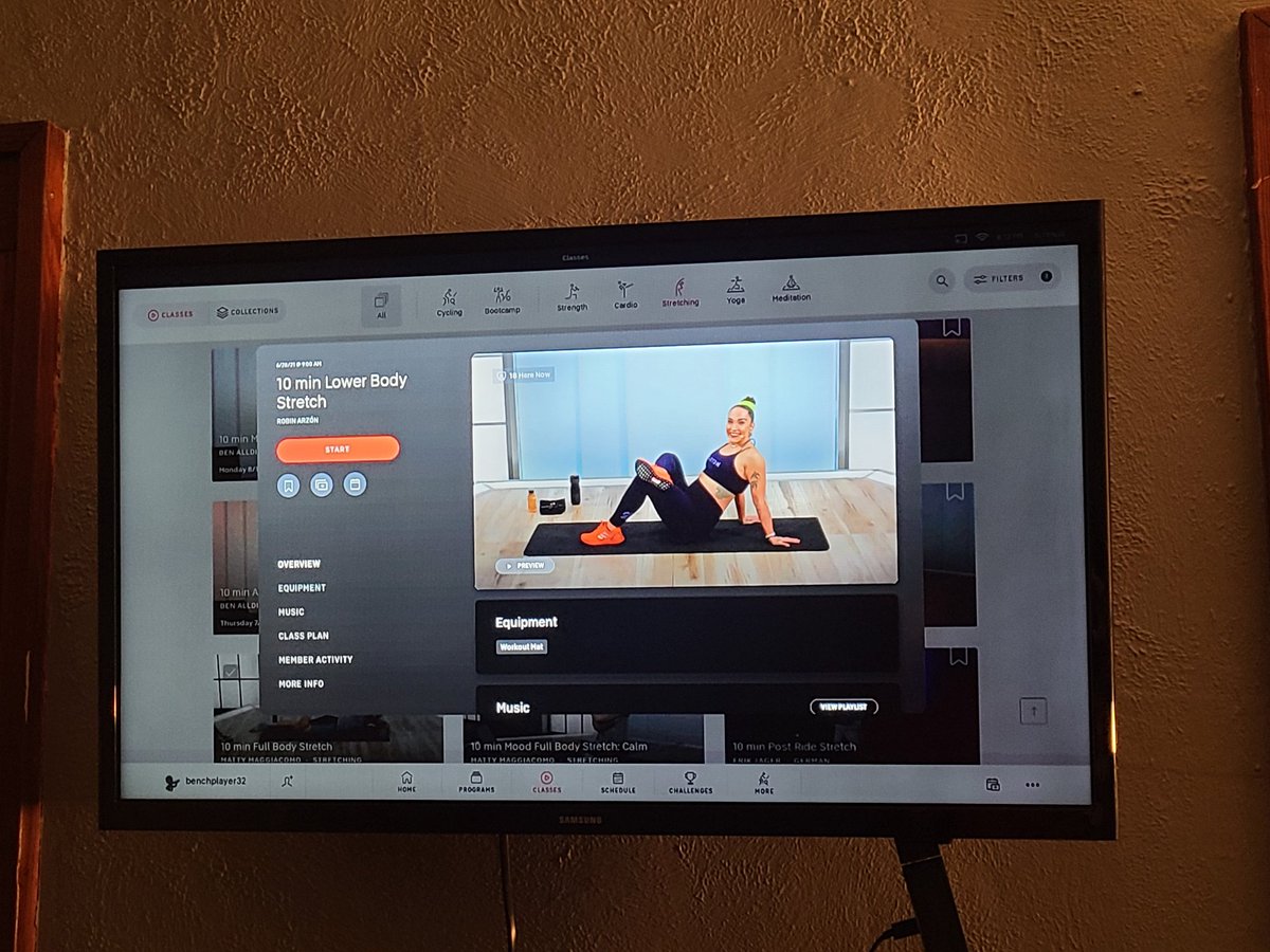 nperk88's tweet photo. Never miss a Monday even tho you may have coughed up a lung today #peloton https://t.co/rxc1eJhy1w