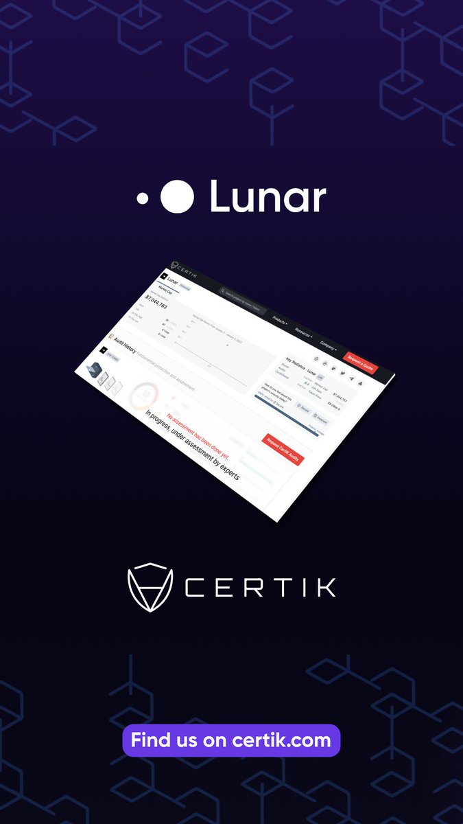 LNRDAO's tweet photo. Our profile is live on the CertiK website!
https://t.co/9t4MzC7Wn4 https://t.co/6DFVqiqd0t