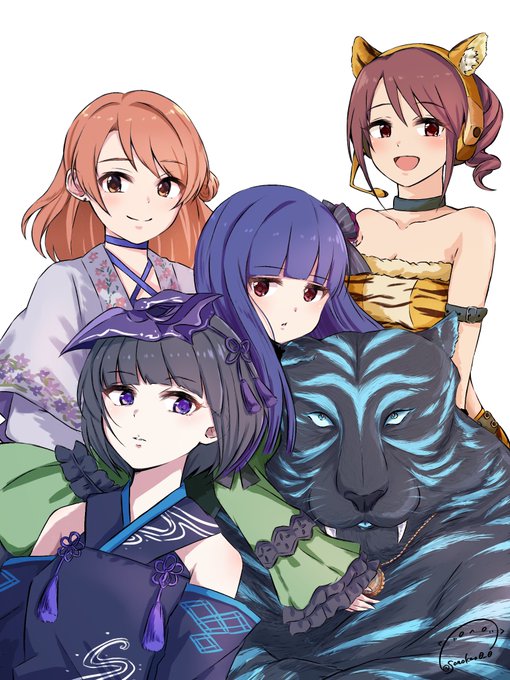 描き初めです
寅年なので幻妖公演の皆さん🐯 