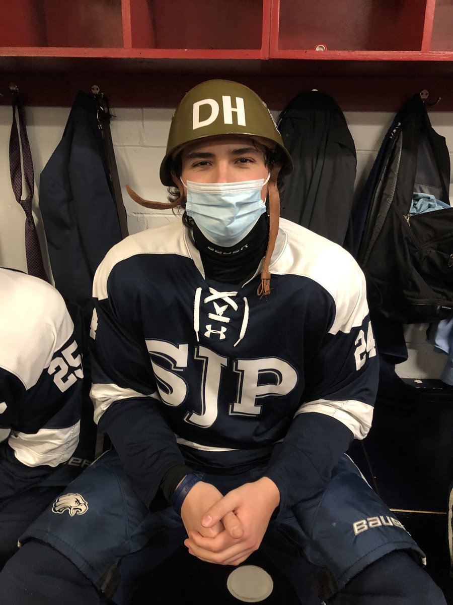 SJP_Hockey's tweet image. Nobody has persevered like Tommy Tilas as he scored his 1st career goal which was also the GWG giving Tommy the @DerekHinesFund bucket for his dedication resilience and committment tonSJP Hockey @sjpathletics @PhilStacey_SN @In_The_Slot