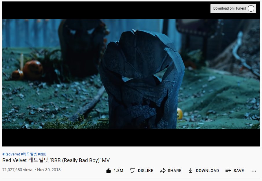 RVRECORDS01's tweet photo. Red Velvet's RBB (ReallyBadBoy) Music Video reached 71M views🎉🎉
#RedVelvet #RBB #ReallyBadBoy @RVsmtown https://t.co/oYIBNY4Yw8