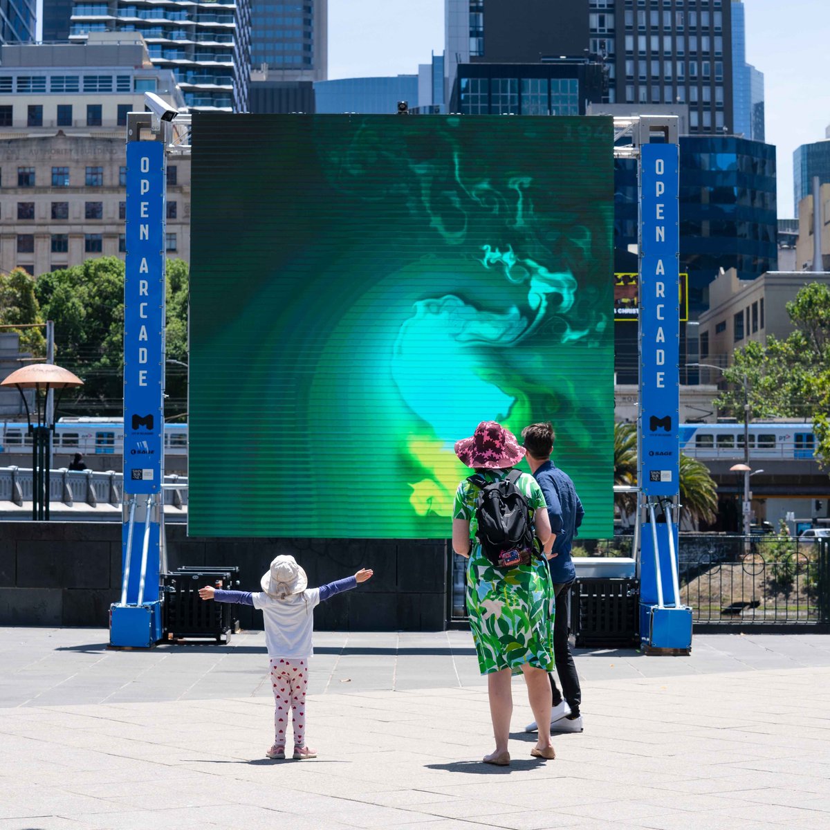 cityofmelbourne's tweet photo. Gaming for everyone 🕹🎮

We’re taking gaming outdoors this summer with the new Open Arcade at Southbank.

It's free, inclusive and non-contact.

More: https://t.co/AEv2oJnIM6 https://t.co/7zPXfRmj0d