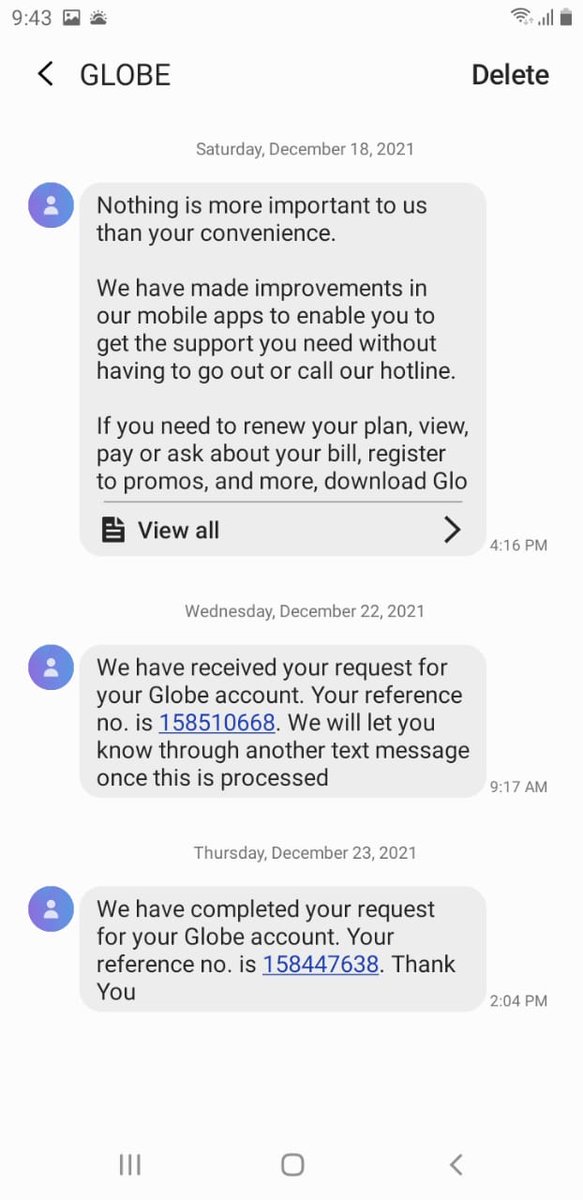 JojoSaddul's tweet photo. Even if the issue wasn't resolved they send me this @talk2GLOBE https://t.co/N5MAMiAxwO