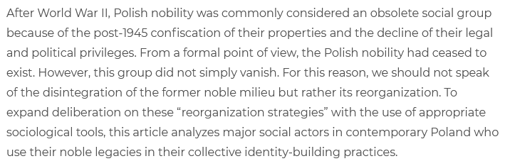 cpcs_journal's tweet photo. RECENTLY PUBLISHED: The Extended Family: Descendants of Nobility in Post-Communist Poland, by Rafał Smoczyński & Tomasz Zarycki
https://t.co/hpRGVQm8Mx
Free to access for one week, courtesy of @ucpress!
#Poland #SocialCapital #postcommunism #nobility https://t.co/uJCSfgCmHM