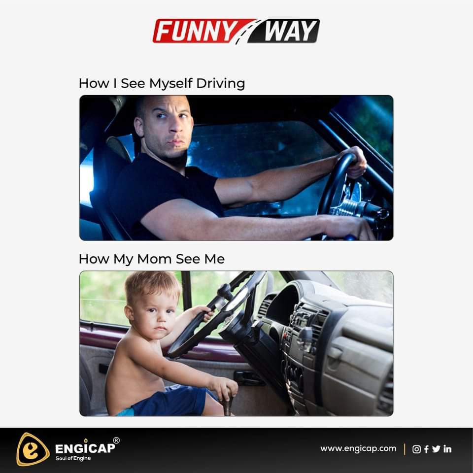 Engicap_india's tweet photo. Funny Way!
How I See Myself Driving vs How My Mom See me 

#EngicapLubricants #EngineOil #FunnyWay #drivingskills #Funny #SoulOfEngine https://t.co/X0bCJPsWuq