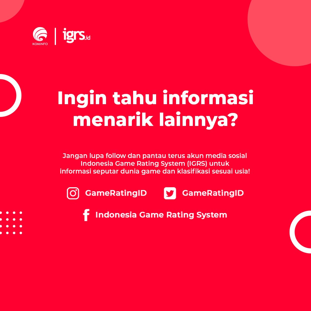 Takut anak mengabaikan pendidikan saat jadi gamers? Celiboy telah mematahkan stigma tersebut!

Bagaimana pro player ini dapat membagi waktu antara pendidikan dan latihan game? Simak pada posting-an satu ini!

#IGRS #IndonesiaGameRatingSystem #GamersSERU #TauRatingSeruGaming