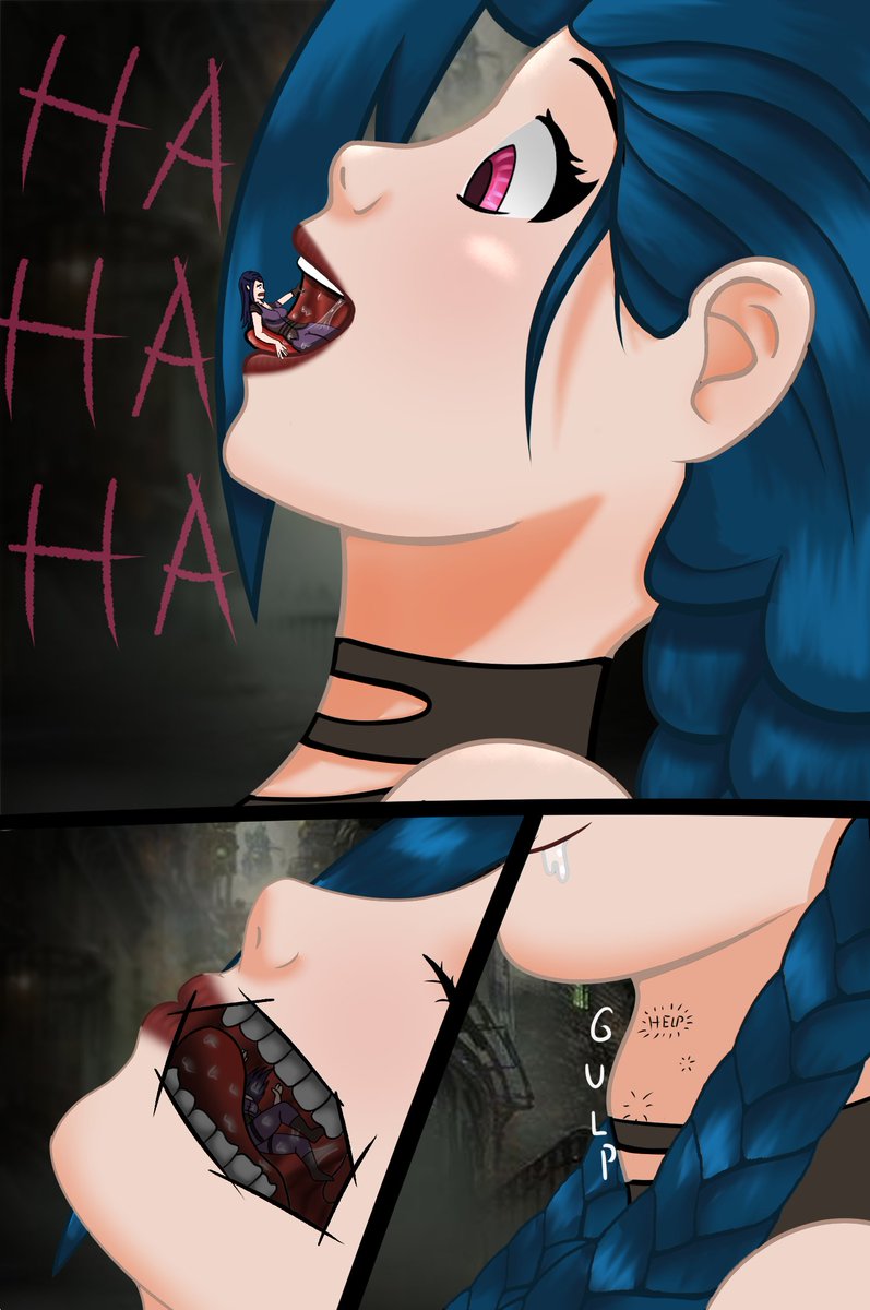 Jinx casually turning Cait into a snack while Vi isn't looking.#GTS #g...