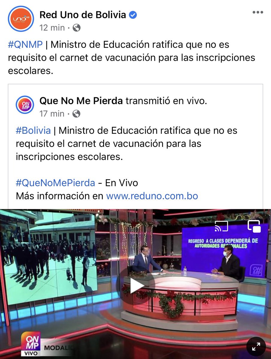 AgustinZambrana's tweet photo. Comienzan ‘chanchullos’ a norma de obligatoriedad! Quieran o no, no frenaran el moverse en el país. Va contra LEY/CPE. Me alegra saber que NO van a pedir Carnet de Vacuna en inscripciones escolares.

Auza y Comite Científico deben renunciar. No le entienden.

#NoAlCarnetDeVacuna https://t.co/z5iF1Ym33v