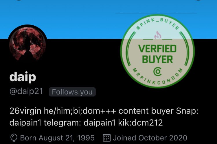 MrPinkCondom's tweet photo. Verified buyer ✅ ( @daip21 )

Preferences: customs and dick rate videos 💦
.
.
#sellingnudes #sellingcontent #buyingcontent #buyingnudes #onlyfans #Pink_Buyer #dickrate #rate #customs #sell #CashAppGifting https://t.co/FHslpcMLoe