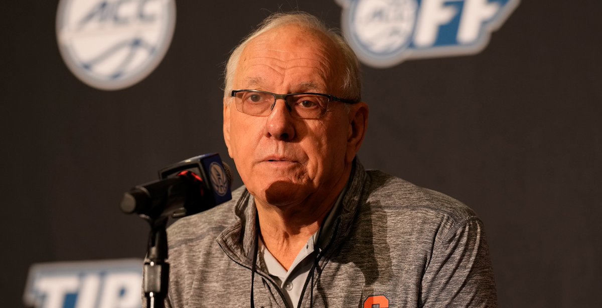 Syracuse head coach Jim Boeheim on the Orange’s defense this season: “It’s 100% responsible for our record,” takes blame for “horrendous” defense thus far. https://t.co/i8aoYO7cbQ https://t.co/9Hin3zucrQ