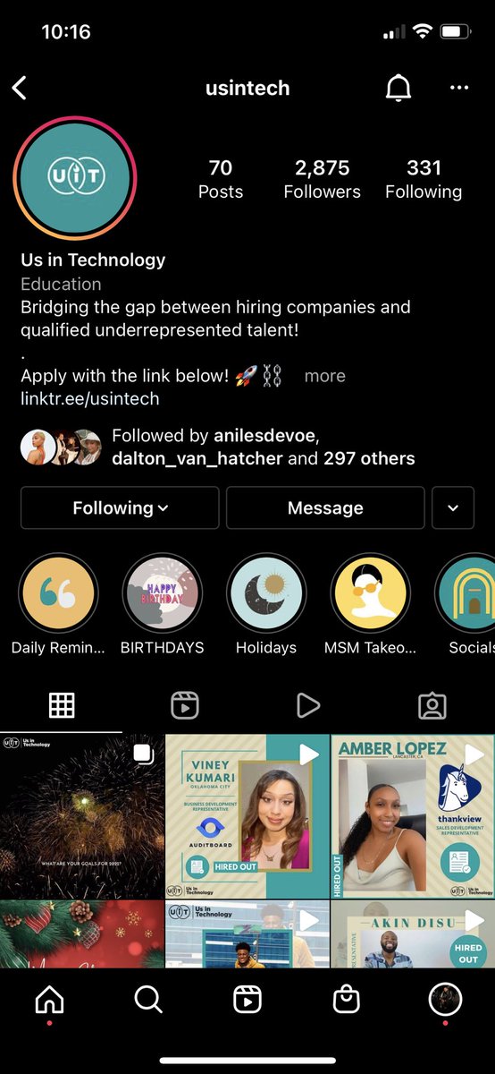 ktrott_'s tweet photo. Today is a huge day for myself and @UsinTechnology . I am proud to say that after one short year our business following has surpassed my personal following! This is traction ❤️ #UsinTech https://t.co/WNdjY13nCR