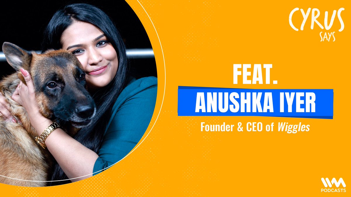 Catch #CyrusSays live at 10am with <a href="/AnushkaIyer__/">Anushka Iyer</a>, Founder &amp; CEO of <a href="/WigglesIndia/">Wiggles.in</a> on #YouTube - youtu.be/JjkiwA8f7Ag

<a href="/Broacha_Cyrus/">Cyrus Broacha</a> <a href="/cyrussaysin/">Cyrus Says</a> 

#IVMPodcasts #ComedyPodcast #Funny #AnushkaIyer #Wiggles #Pets #Dogs #Podcast #Livestreaming #YouTubelive