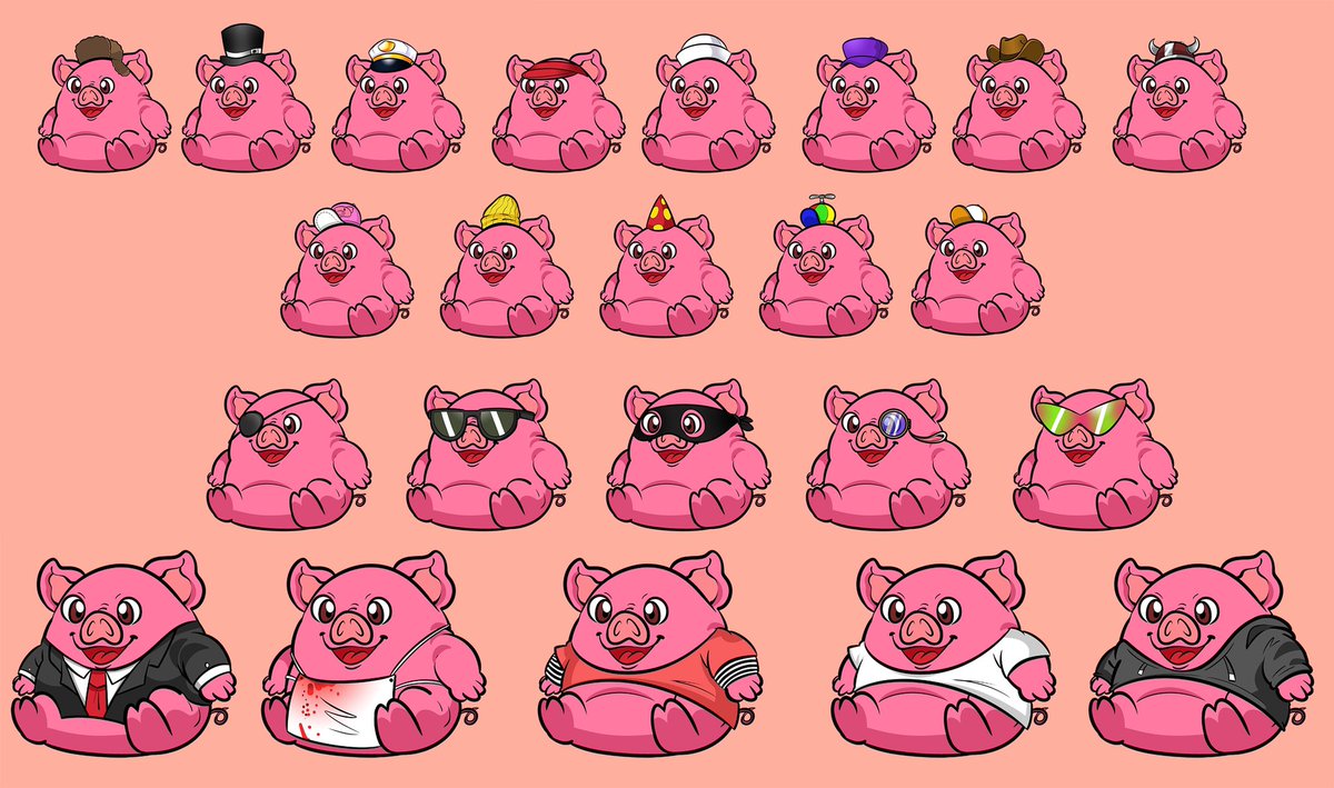 Fat_Pigz's tweet photo. Join the Fat Pigs discord to have a chance to win a NFT and special role. A collection of 100 unique pig NFTs that will have utility and help a charity of the community’s choosing.Retweet and follow. We do follow back. https://t.co/EDbn6BG8VS #NFTGiveaway #NFTCommmunity #NFT https://t.co/8bHGjETpek
