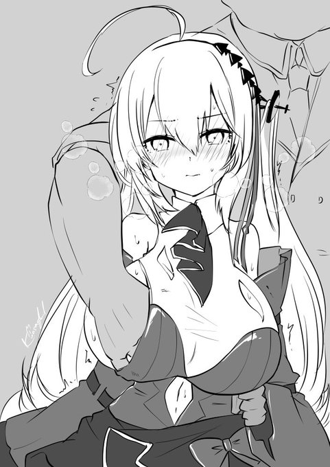 なるほどお題箱...弱み握られておっぱいも後ろから握られながら赤面で睨んでる濁心スカジちゃん... 