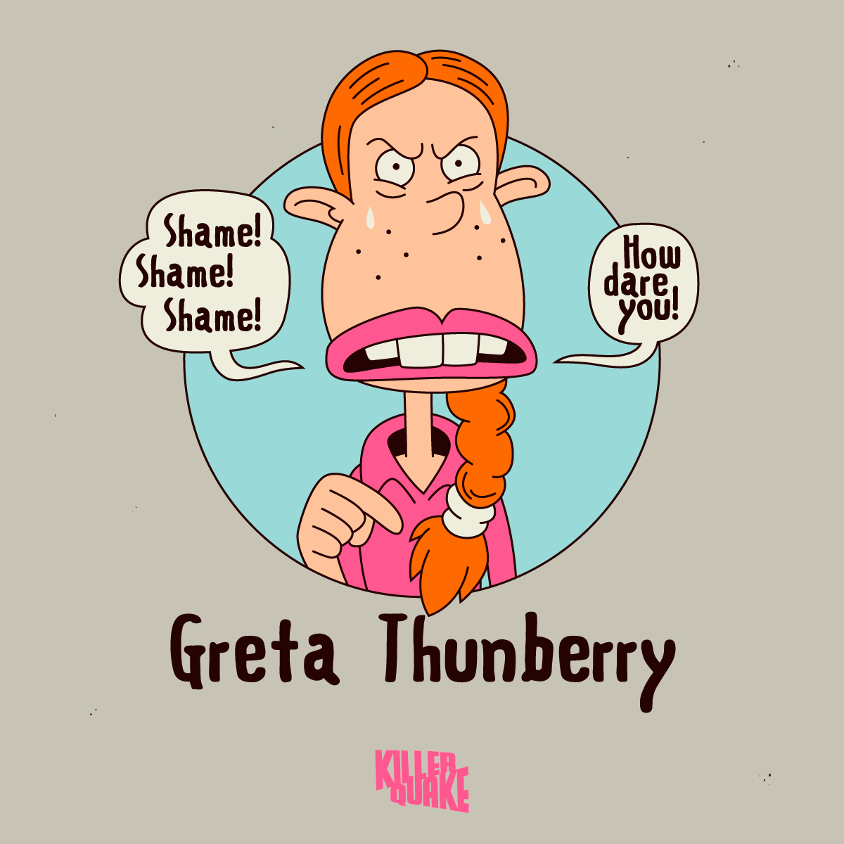 Killer_Quake's tweet photo. How dare you!!! 😡

#GretaThunberg #Greta #Eliza
#Thornberry #TheWildThornberrys https://t.co/EorLLVVhM7