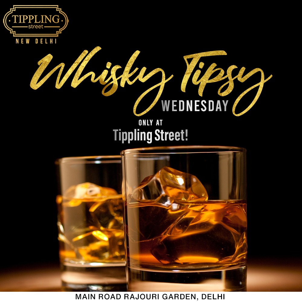 TipplingStreet's tweet photo. Go insane on the intense intoxication by the classic drinks on Whisky Tipsy Wednesday only at Tippling Street!🥃
Book your seats through @Zomato : https://t.co/kTnWkHRn7D
Book your seats through @Dineout : https://t.co/v8I2D1TfDE
#ipplingstreet #rajourigarden #newdelhi https://t.co/BAiu5eeyPI