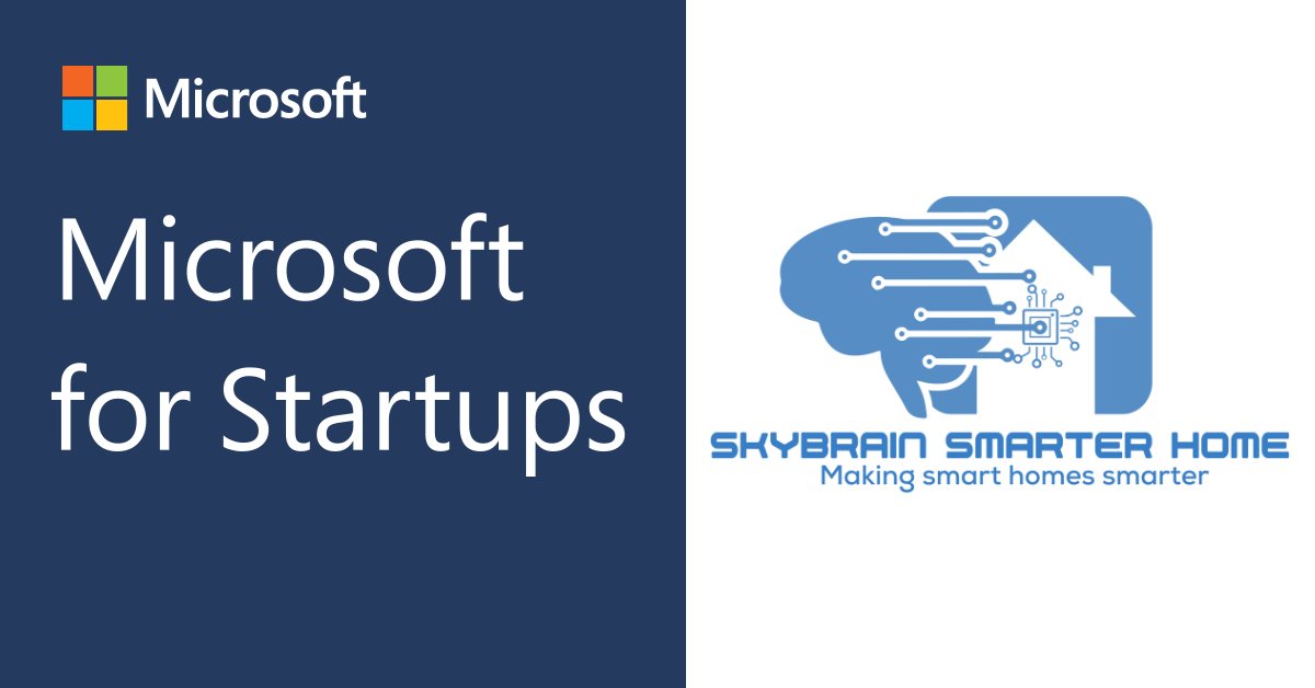 SkyBrainSmarter's tweet photo. @MSFT4startups has accepted @SkyBrainSmarter into their program to scale our technology stack and gain access to enterprise customers. Learn more at https://t.co/cVqL2vTNjb

#MSFt4startups #IoT #Startups https://t.co/bPWwQvInPS