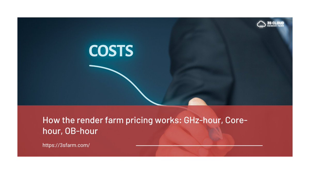 3S_RenderFarm's tweet photo. ๐ก In this article, we will show you details about these methods, and how the render farm pricing works: GHz-hour, Core-hour, OB-hour, etc.
โก Learn more at https://t.co/KeWhaYW02N
#3sfarm #3scloud #3scloudrenderfarm #renderfarm #renderingservice #cloudrenderfarm #rendering3d https://t.co/KNA2vGrpOa