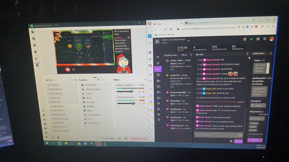 otrapartidayya's tweet photo. 5 HORITAS PARA INICIAR LOS STREAMS DE ESTE AΓO GRACIASA TODOS LOS QUE SIGUEN APOYANDO ππ #OtraPartidaYYa #OPY #Stream #SmallStreamers #SmallStreamer https://t.co/NklZwnvNIy