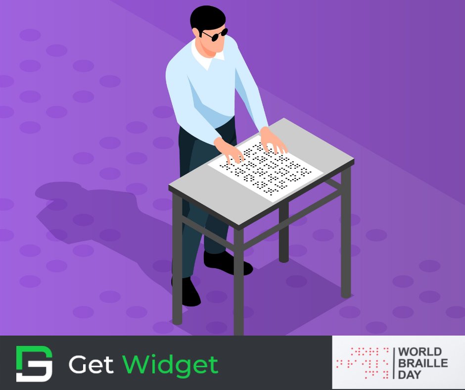 getwidgetdev's tweet photo. World Braille Day is observed every year on January 4th to raise awareness about how Braille plays a significant role in the complete realization of human rights in the lives of blind and partially sighted people.
#WorldBrailleDaye #apptemplate #appthemes #readymade #mobileapp https://t.co/rBBA7gqD1p